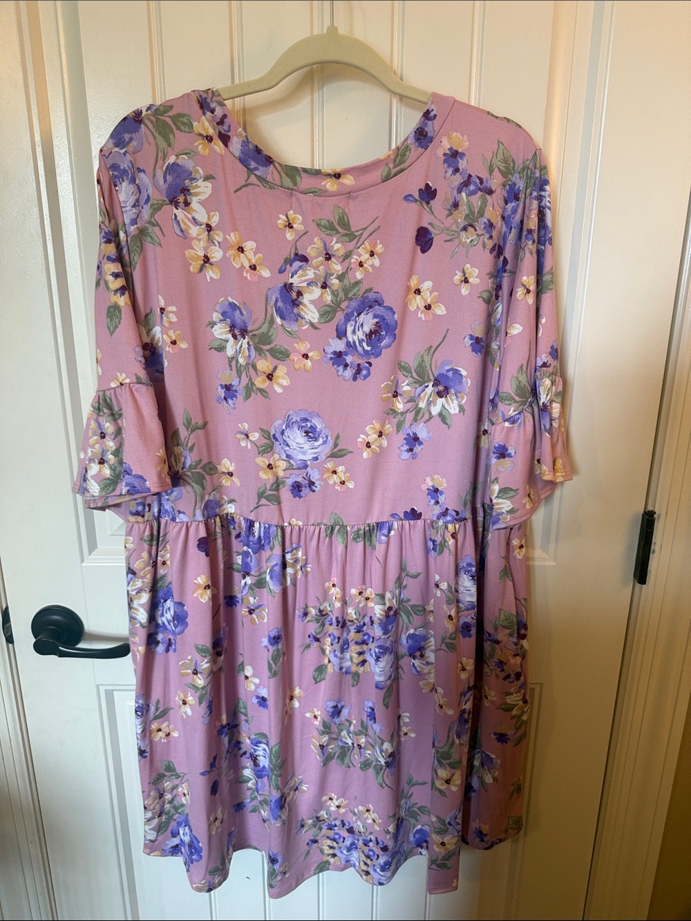 Haptics Mauve Lavender Floral Babydoll Dress - Picture 7 of 7